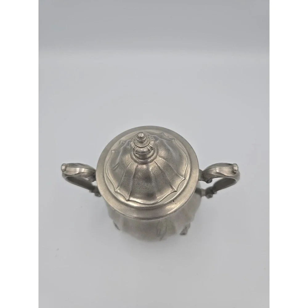 Vintage Pewter‎ Sugar Pot Antique International